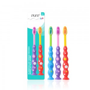 Mollis inhorruit Suctionis Cup Kids Toothbrush