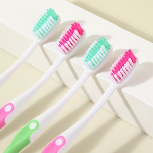 Fiacla Whitening Toothbrush Táirgí Béil Céimnithe Dath Toothbrush