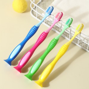 Ventouse colorée pour brosse à dents pour enfants