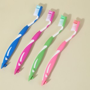 Lot de 4 brosses à dents pour nettoyer la langue et polir les gobelets