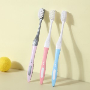 Fresh Breath Antibacterial Nylon horrida Adulta Toothbrush