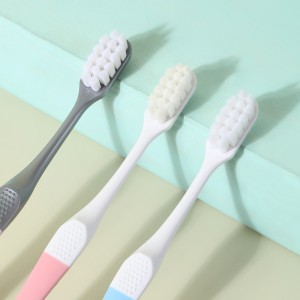 Escova de dentes antibacteriana Fresh Breath cerdas de nylon para adultos