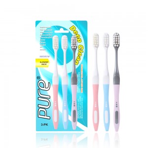 Fresh Breath Antibacterial Nylon horrida Adulta Toothbrush