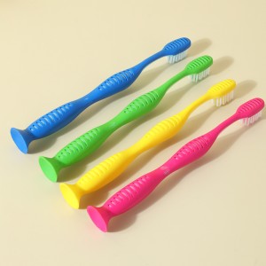 Ventouse colorée pour brosse à dents pour enfants