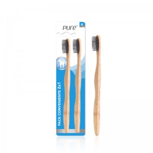 Brosse à Dents Bambou Non Plastique Biodégradable Zéro Déchet