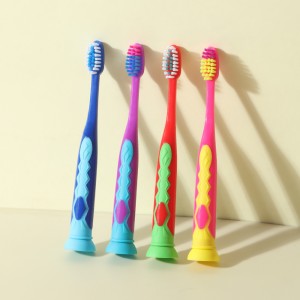 Limpador de dentes vertical com ventosa infantil