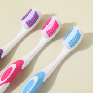 Poils mous colorés de brosse à dents de têtes de brosse pour les dents sensibles