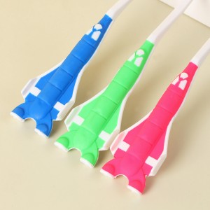 Brosse à dents antidérapante pour enfants avec poignée en silicone