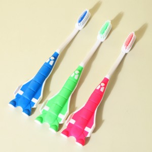 Brosse à dents antidérapante pour enfants avec poignée en silicone