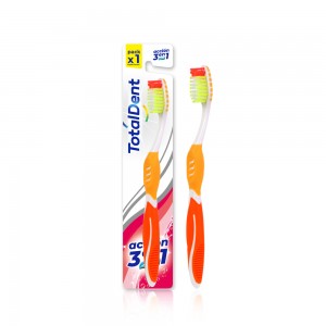 فرشاة أسنان بلاستيكية لتنظيف الفم بشعيرات ناعمة