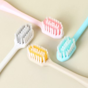 Escova de dentes de palha de trigo para casa usando escova de dentes manual reciclável