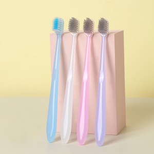 4pcs Candy Color Genus Toothbrush Adulta Toothbrush