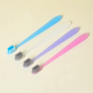 4pcs Candy Color Genus Toothbrush Adulta Toothbrush